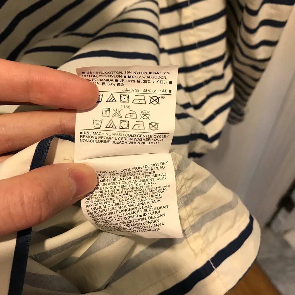 Old Navy Striped Hooded Pullover Windbreaker - Picture 4 of 6